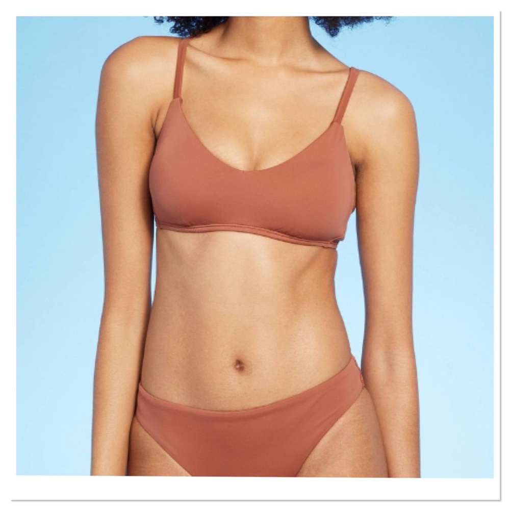 Women’s V-Neck Scoop Bralette Bikini Top Shade & Shore
